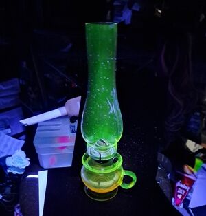 Vintage Oil Lamp Marked Sept 20 1720